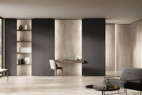 269zł/m2  PROMOCJA Florim AUTHENTIC LUX PEARL TRAVERTINE MATTE SILK RETT.120x120 6MM 